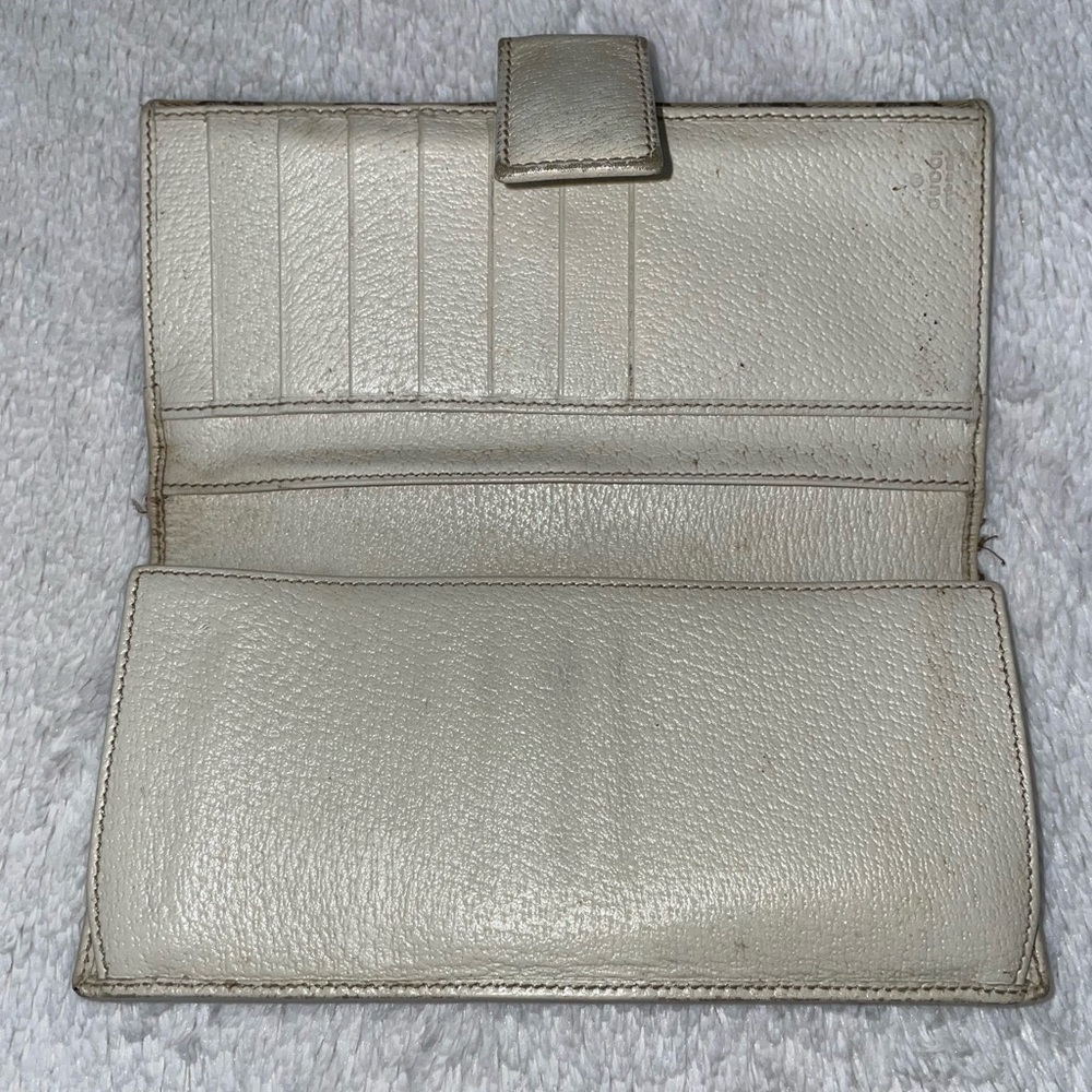 Gucci Princy‎ Bifold Cream and Tan Wallet - Picture 7 of 13